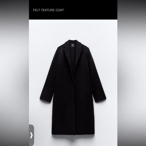 NEW Felt texture coat Zara